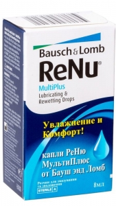 Renu Multiplus 8ml зволожуючі краплі для лінз